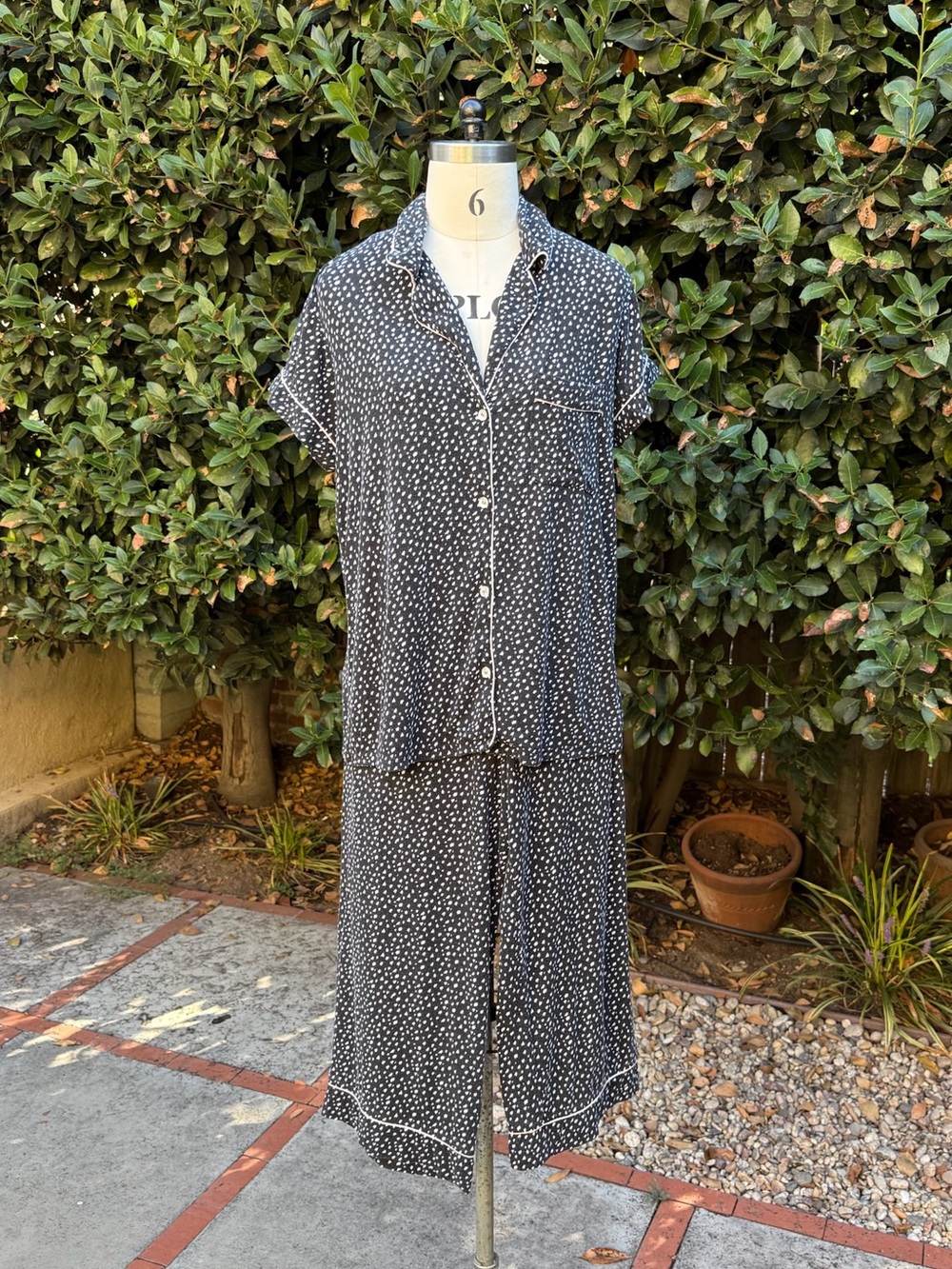 Eberjey "Gisele" pajama set with chest pocket - Size M
